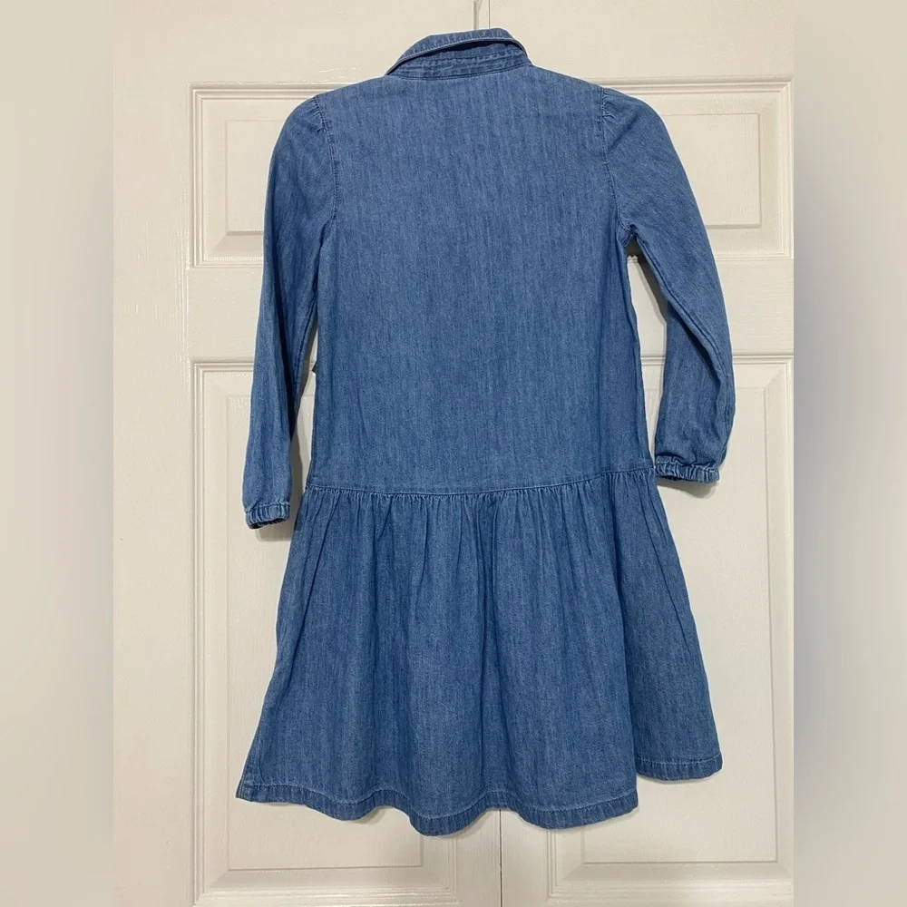 NWT GAP Blue Denim Kids Dress size L
